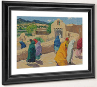 After The Chapel Hour By Walter Ufer Fine Art Print