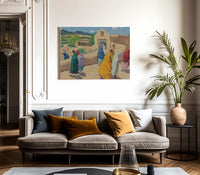 After The Chapel Hour By Walter Ufer Fine Art Print