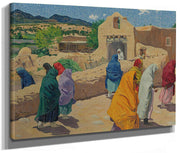 After The Chapel Hour By Walter Ufer Fine Art Print