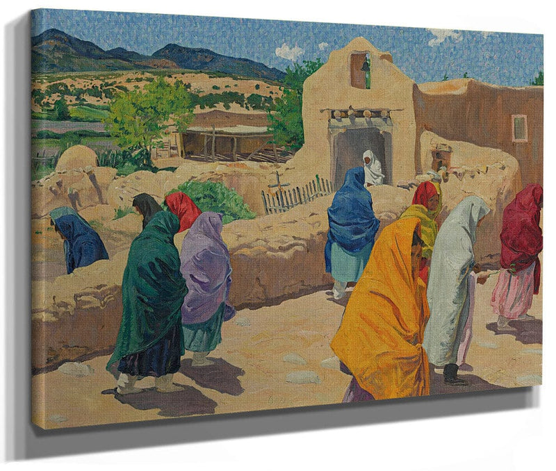 After The Chapel Hour By Walter Ufer Fine Art Print