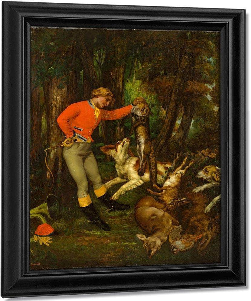 After The Hunt 1859 By Gustave Courbet Fine Art Print