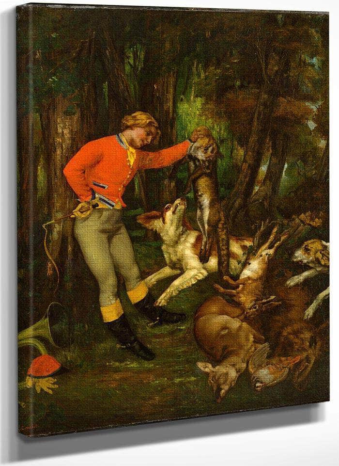 After The Hunt 1859 By Gustave Courbet Fine Art Print