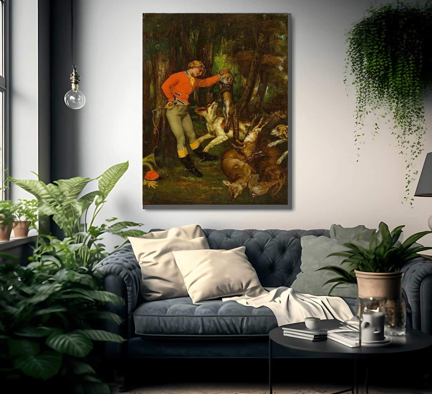After The Hunt 1859 By Gustave Courbet Fine Art Print