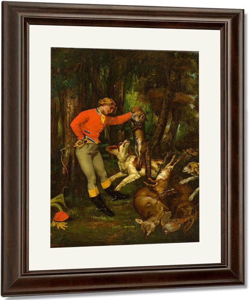 After The Hunt 1859 By Gustave Courbet Fine Art Print