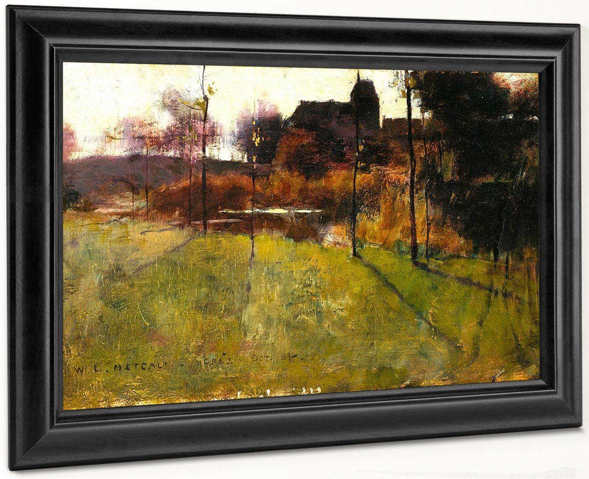 Afternoon By The River At Grez By Willard Leroy Metcalf Fine Art Print