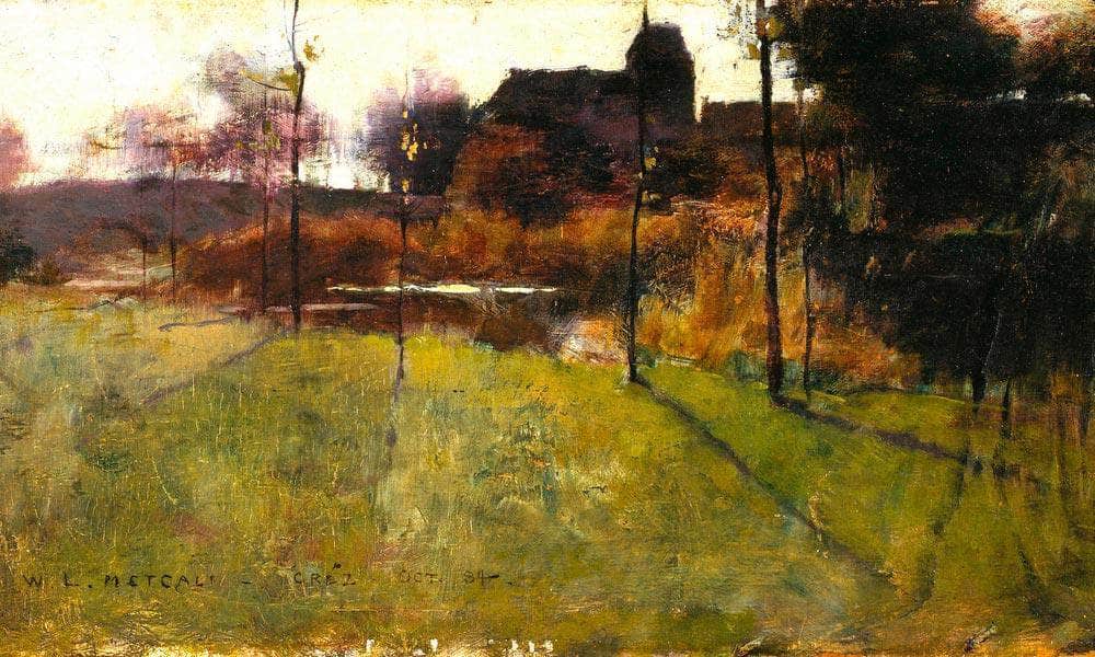 Afternoon By The River At Grez By Willard Leroy Metcalf Fine Art Print