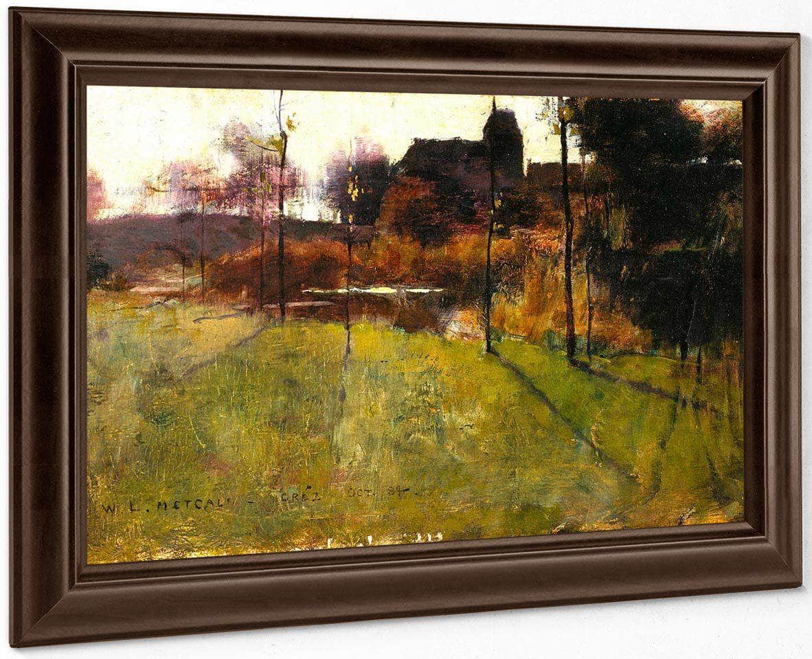Afternoon By The River At Grez By Willard Leroy Metcalf Fine Art Print