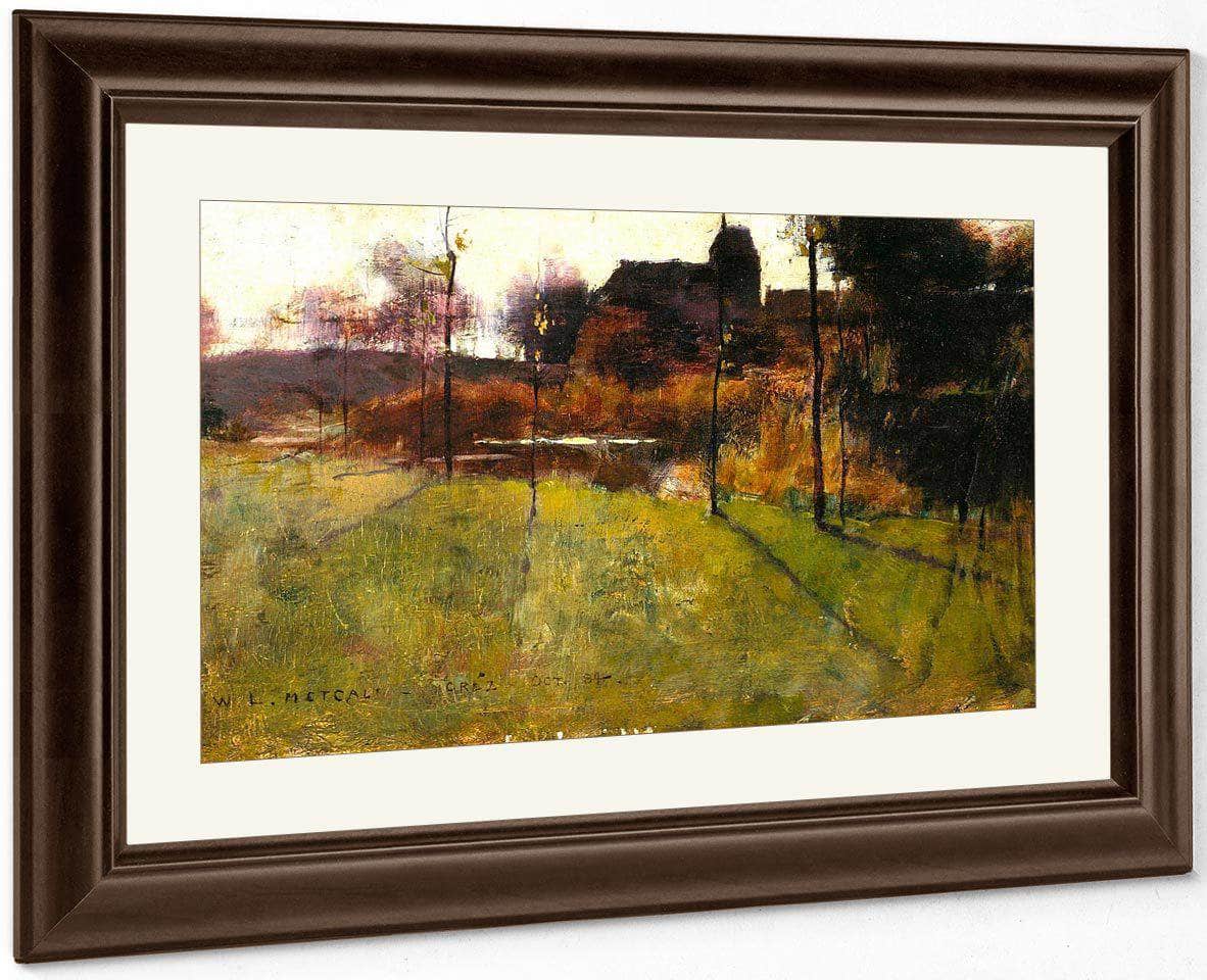 Afternoon By The River At Grez By Willard Leroy Metcalf Fine Art Print