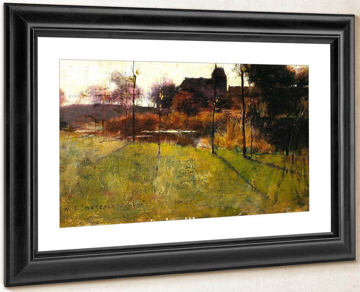 Afternoon By The River At Grez By Willard Leroy Metcalf Fine Art Print