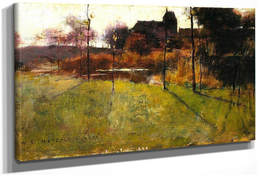 Afternoon By The River At Grez By Willard Leroy Metcalf Fine Art Print