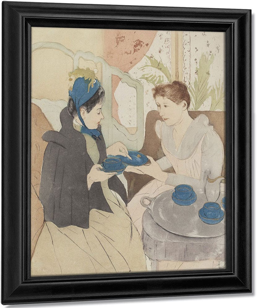Afternoon Tea Party By Mary Cassatt Fine Art Print