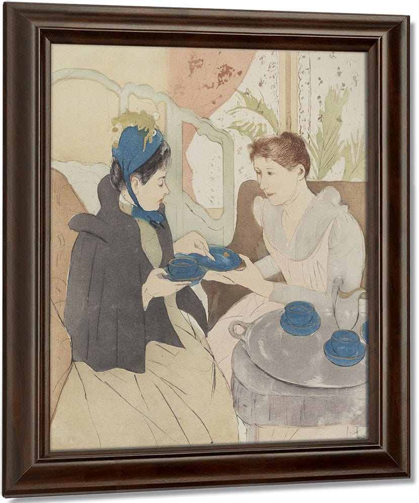 Afternoon Tea Party By Mary Cassatt Fine Art Print