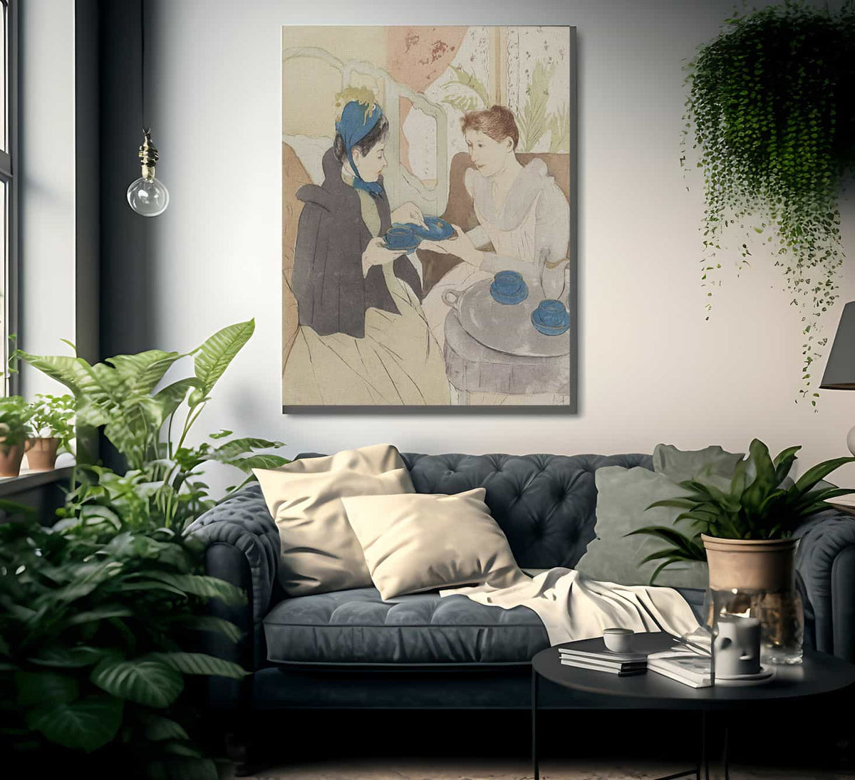 Afternoon Tea Party By Mary Cassatt Fine Art Print