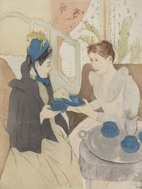Afternoon Tea Party By Mary Cassatt Fine Art Print