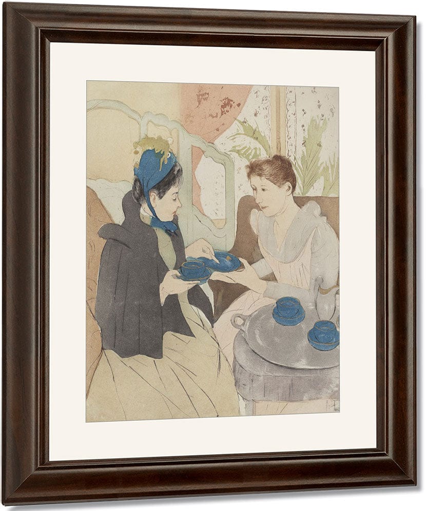 Afternoon Tea Party By Mary Cassatt Fine Art Print