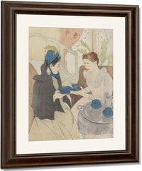 Afternoon Tea Party By Mary Cassatt Fine Art Print