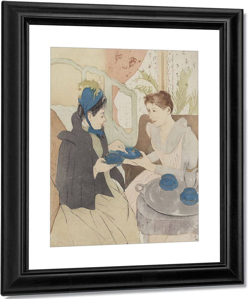 Afternoon Tea Party By Mary Cassatt Fine Art Print