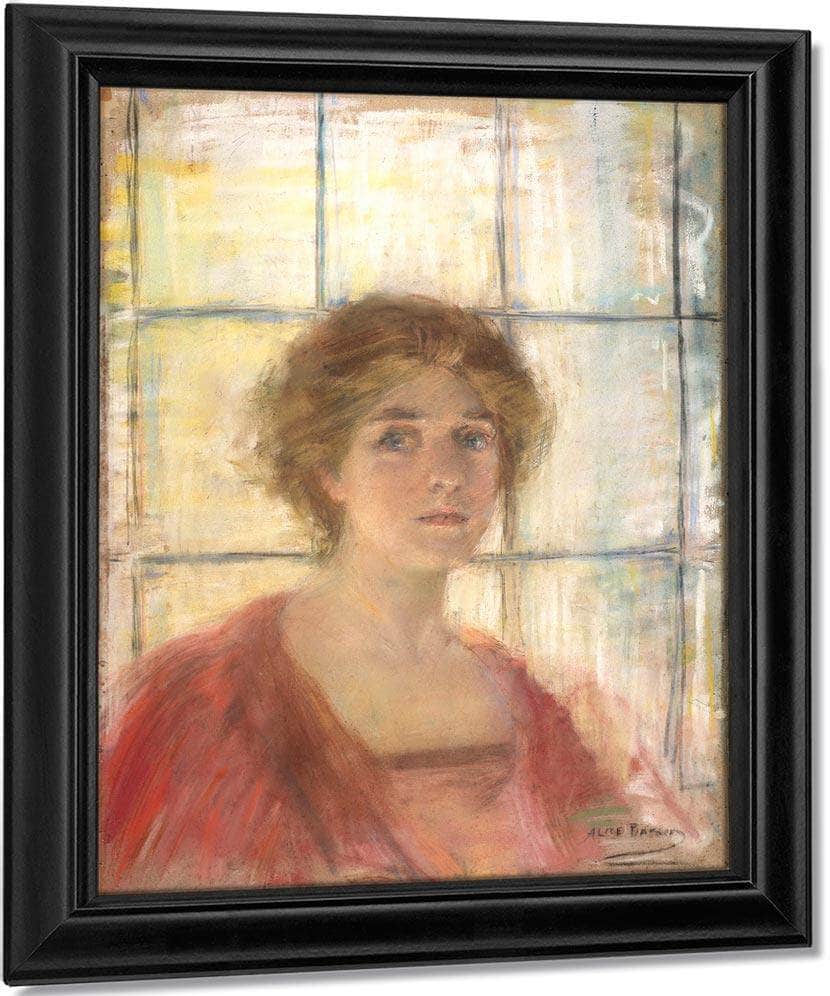 Against The Window By Alice Pike Barney Fine Art Print