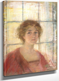 Against The Window By Alice Pike Barney Fine Art Print