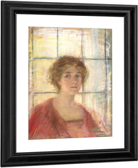 Against The Window By Alice Pike Barney Fine Art Print