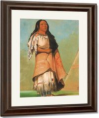 Ah' Kay Ee Pix En, Woman Who Strikes Many By George Catlin Fine Art Print