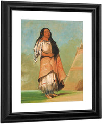 Ah' Kay Ee Pix En, Woman Who Strikes Many By George Catlin Fine Art Print