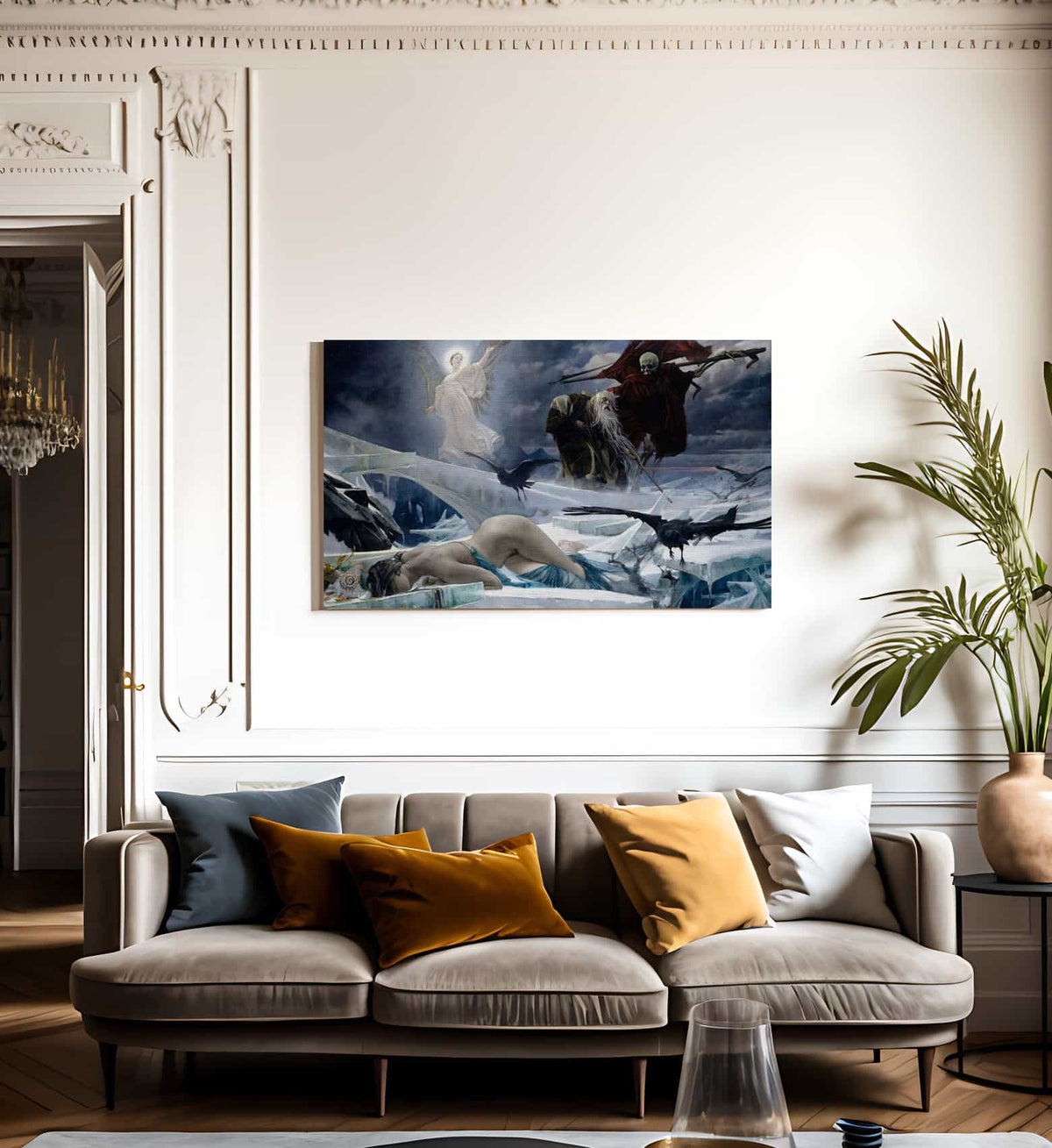 Ahasuerus At The End Of The World 1888 By Adolf Hiremy Hirschl Fine Art Print