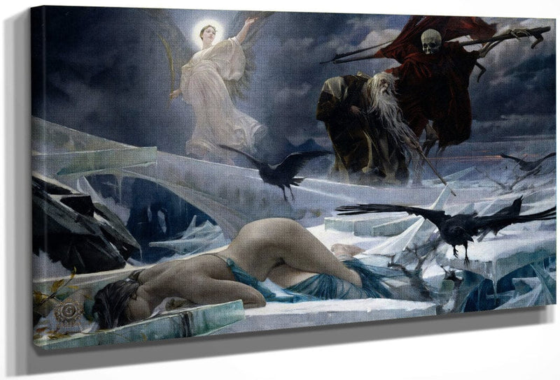 Ahasuerus At The End Of The World 1888 By Adolf Hiremy Hirschl Fine Art Print