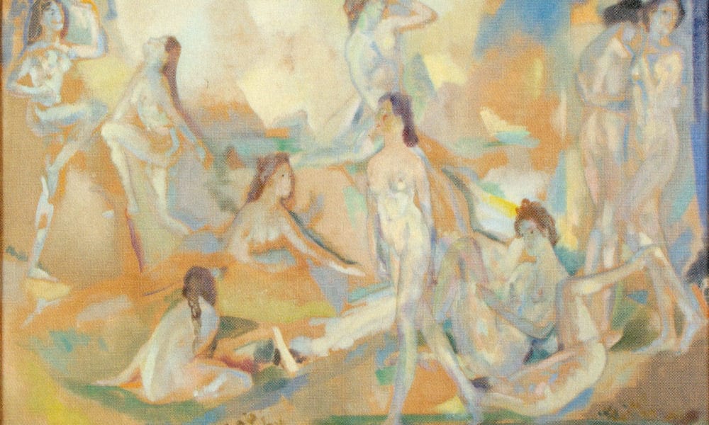 Air Light And Wave 1914 1917 By Arthur B Davies Fine Art Print