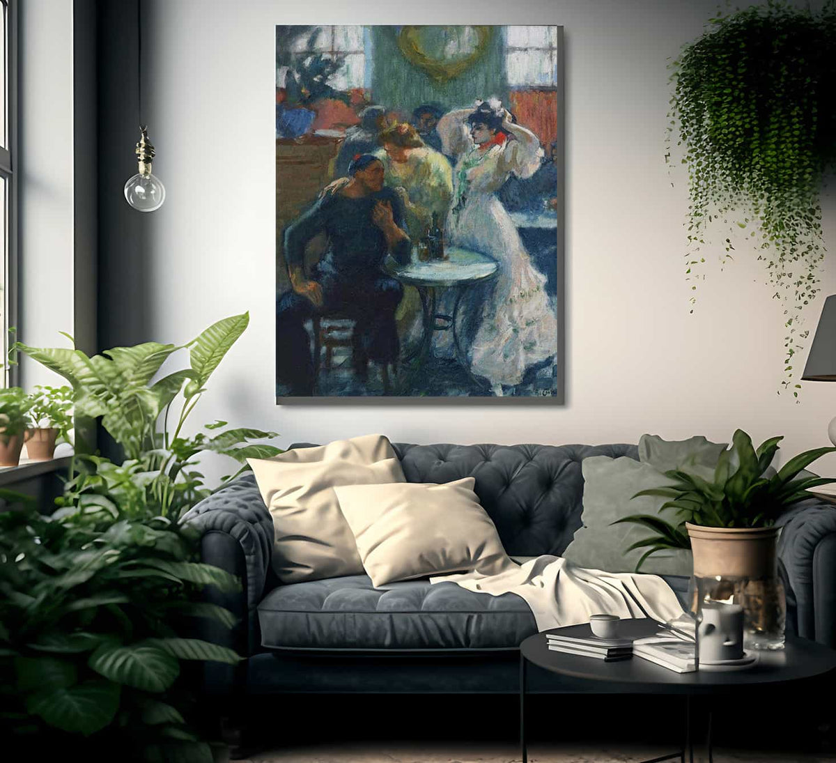 Al Bar By Ricard Canals Llambi Fine Art Print