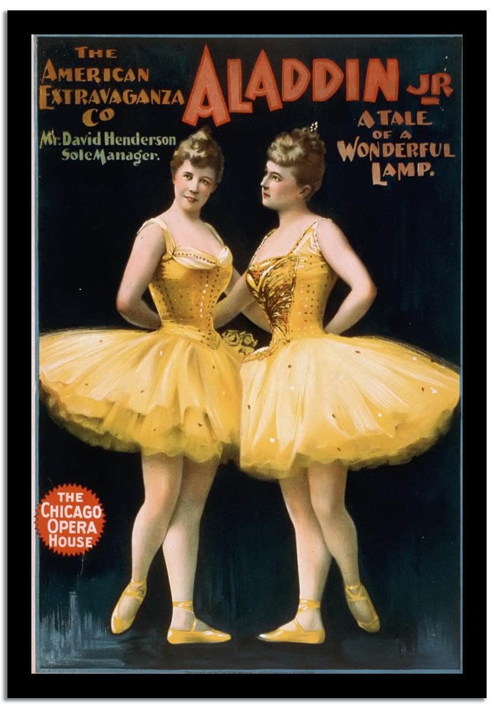 Aladdin  Vintage Poster Fine Art Print