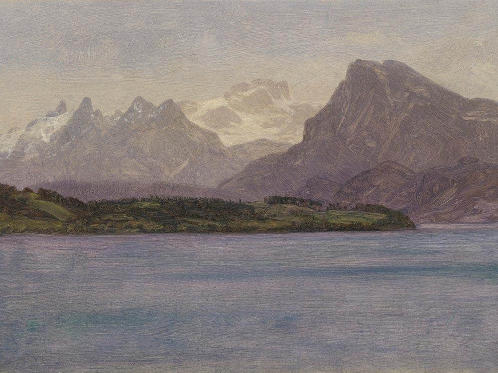 Alaskan Coast Range By Albert Bierstadt Fine Art Print