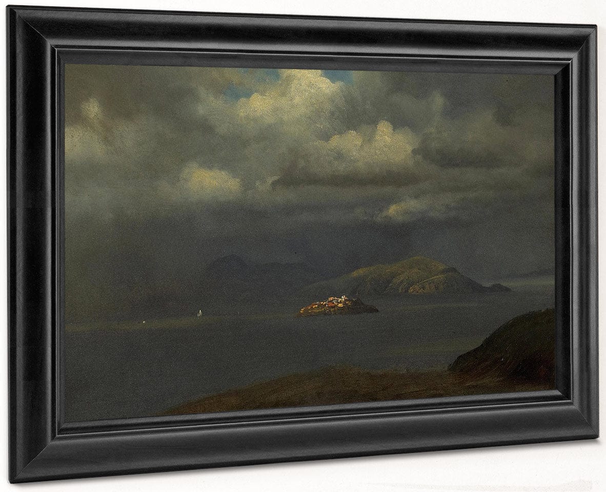 Alcatraz, San Francisco Bay, 1875  By Albert Bierstadt By Albert Bierstadt Fine Art Print