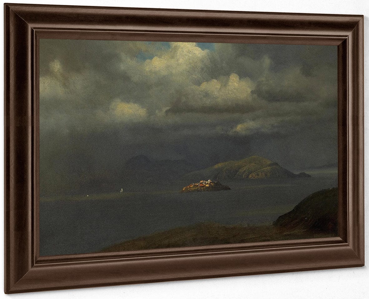 Alcatraz, San Francisco Bay, 1875  By Albert Bierstadt By Albert Bierstadt Fine Art Print