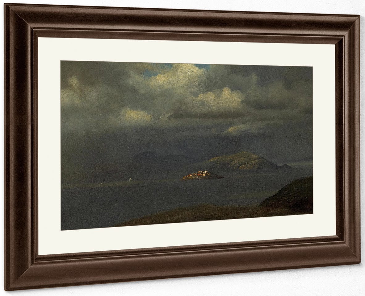 Alcatraz, San Francisco Bay, 1875  By Albert Bierstadt By Albert Bierstadt Fine Art Print