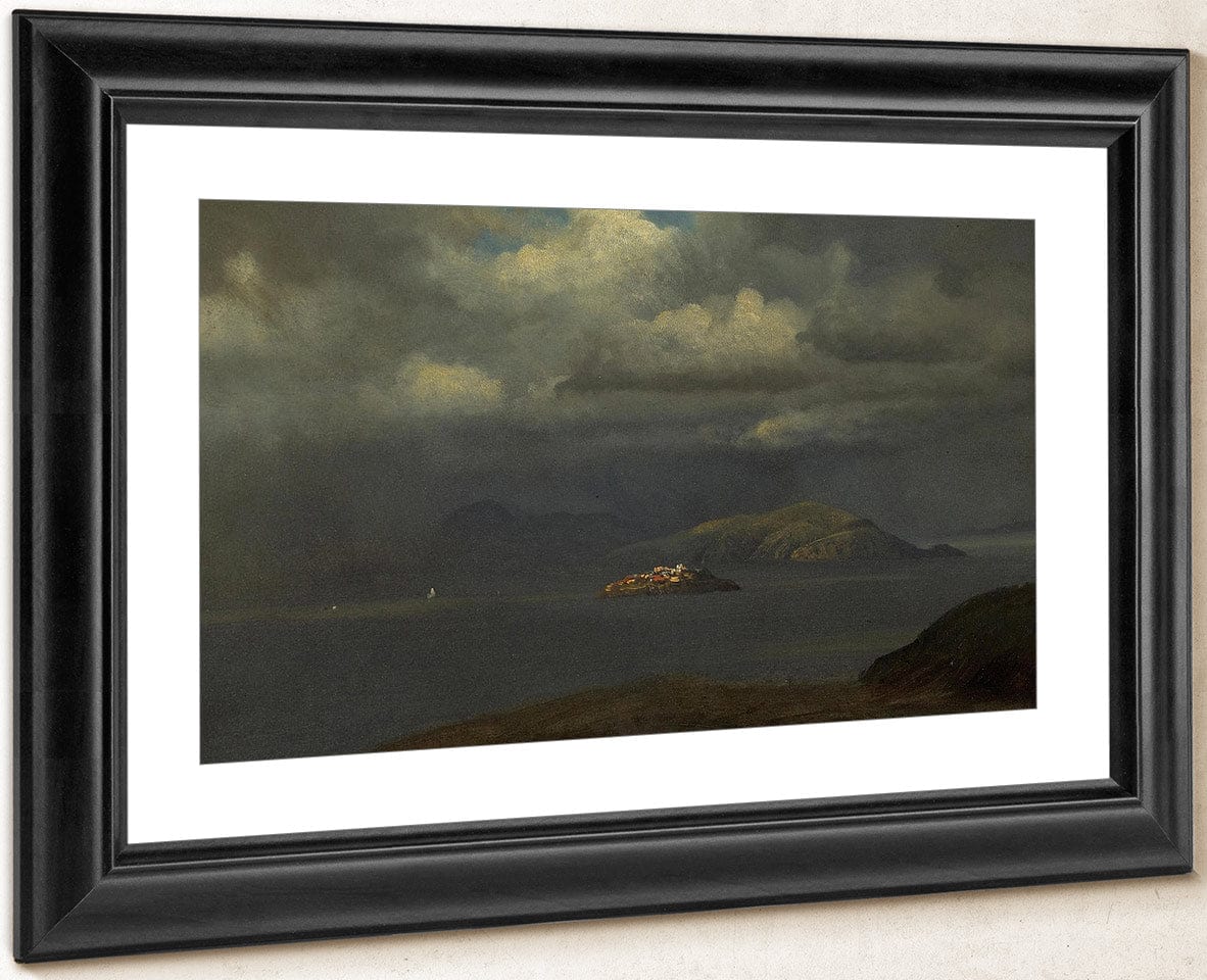 Alcatraz, San Francisco Bay, 1875  By Albert Bierstadt By Albert Bierstadt Fine Art Print