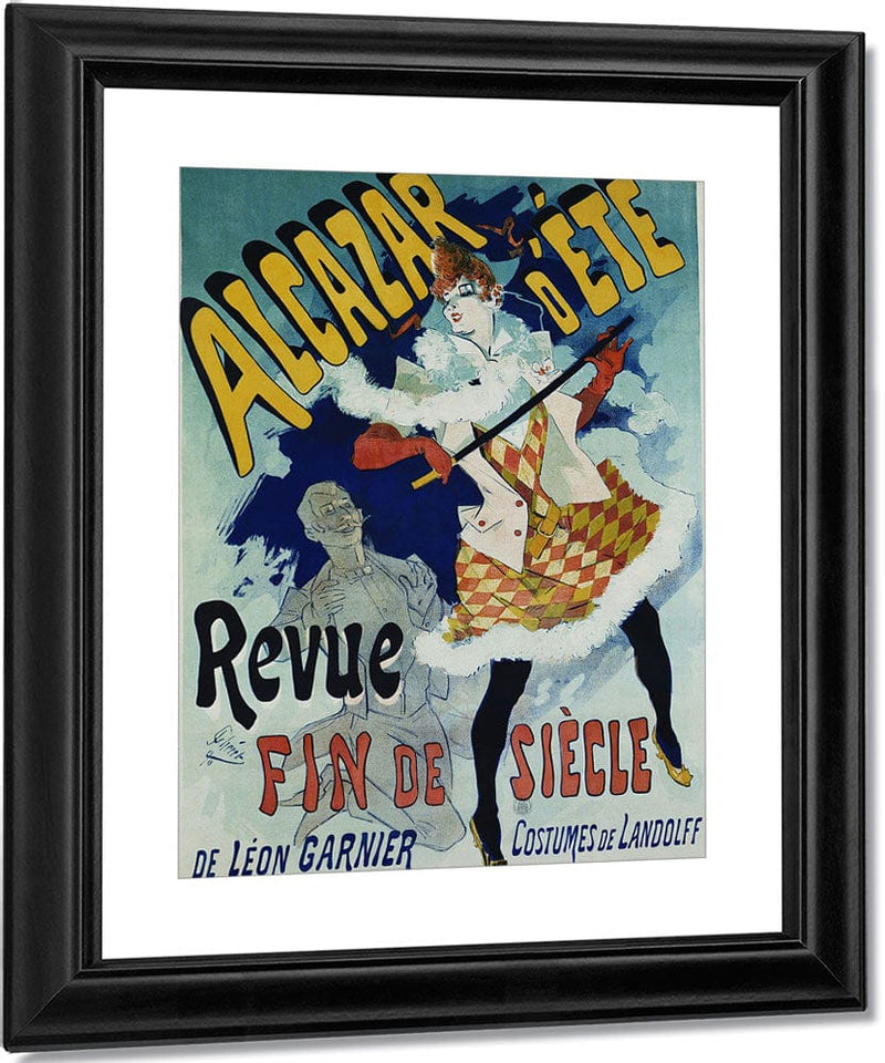 Alcazar D'ete  Revue Fin De Siecle Cabaret Poster By Jules Cheret Fine Art Print
