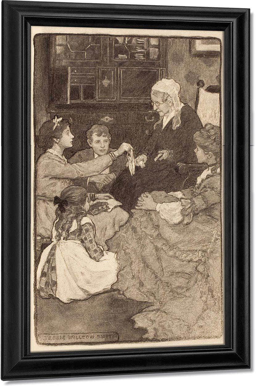 Alcotts Old Fashioned Girl Story Illustration By Jessie Willcox Smith Fine Art Print