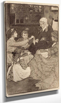 Alcotts Old Fashioned Girl Story Illustration By Jessie Willcox Smith Fine Art Print