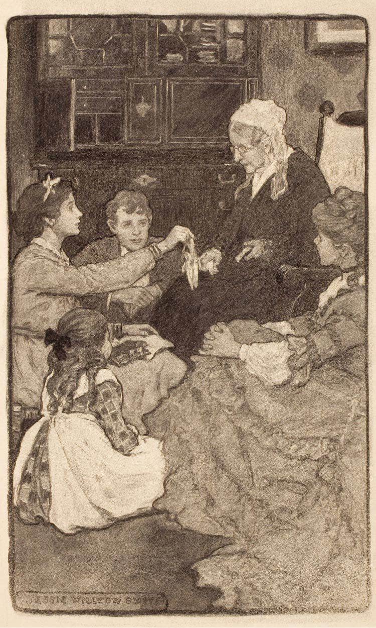 Alcotts Old Fashioned Girl Story Illustration By Jessie Willcox Smith Fine Art Print