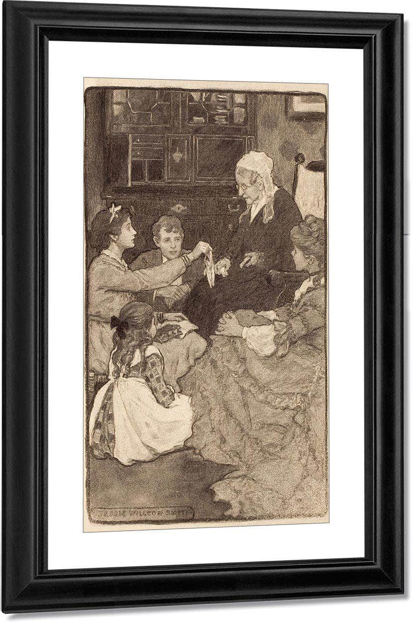 Alcotts Old Fashioned Girl Story Illustration By Jessie Willcox Smith Fine Art Print