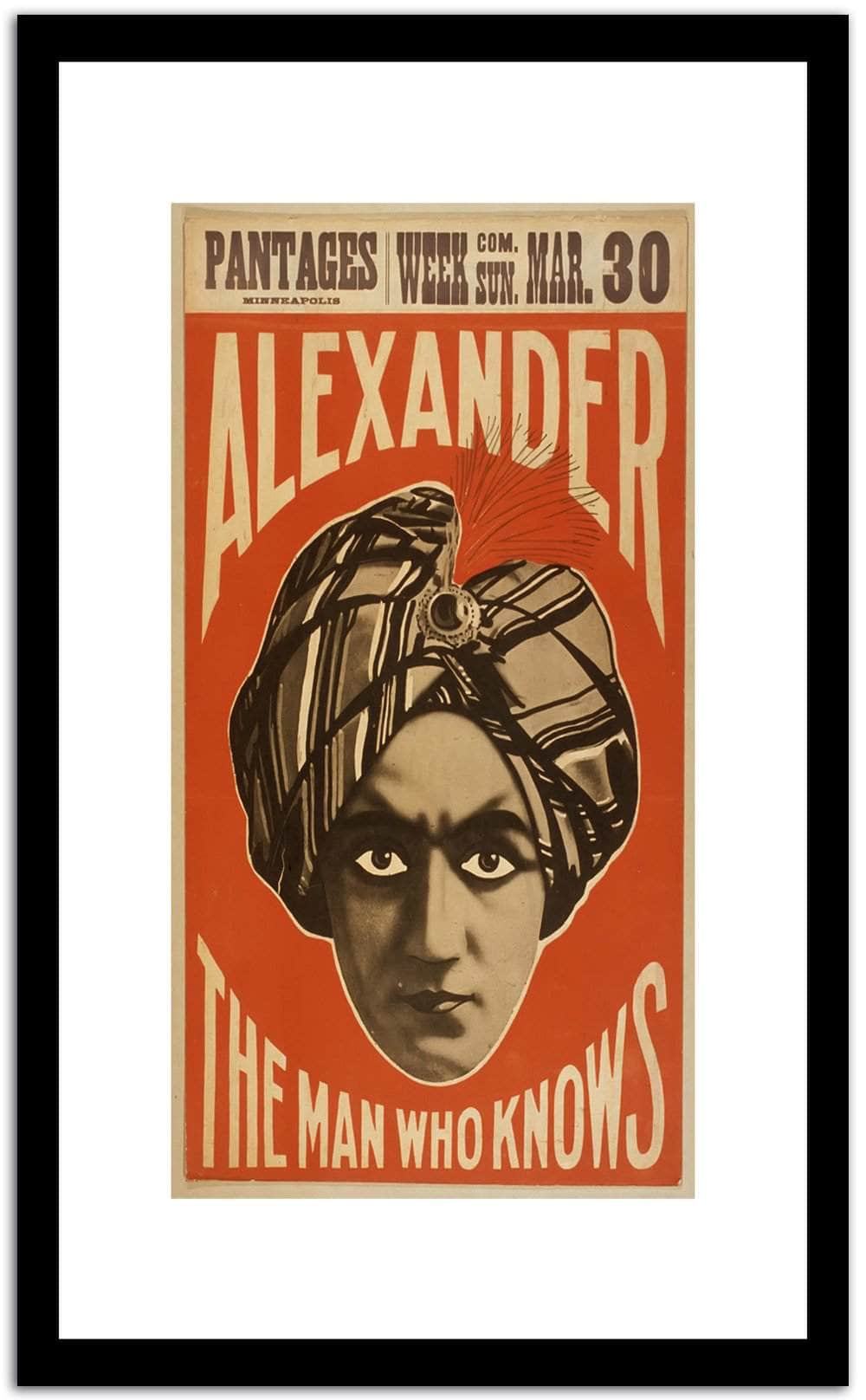 Alexander  Vintage Poster Fine Art Print