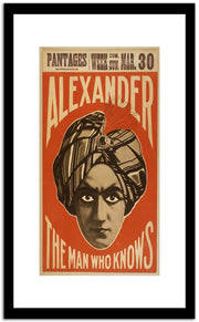 Alexander  Vintage Poster Fine Art Print