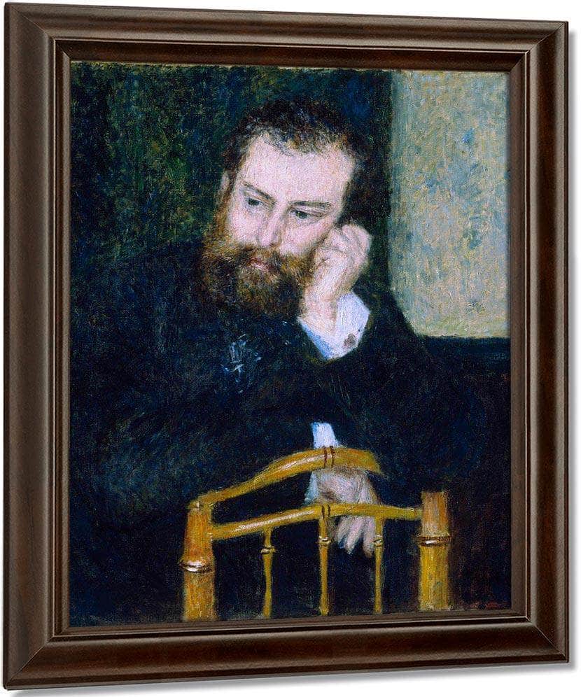 Alfred Sisley By Pierre August Renoir Fine Art Print