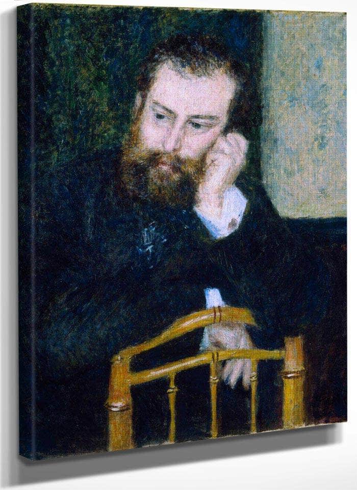 Alfred Sisley By Pierre August Renoir Fine Art Print