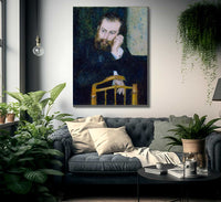 Alfred Sisley By Pierre August Renoir Fine Art Print