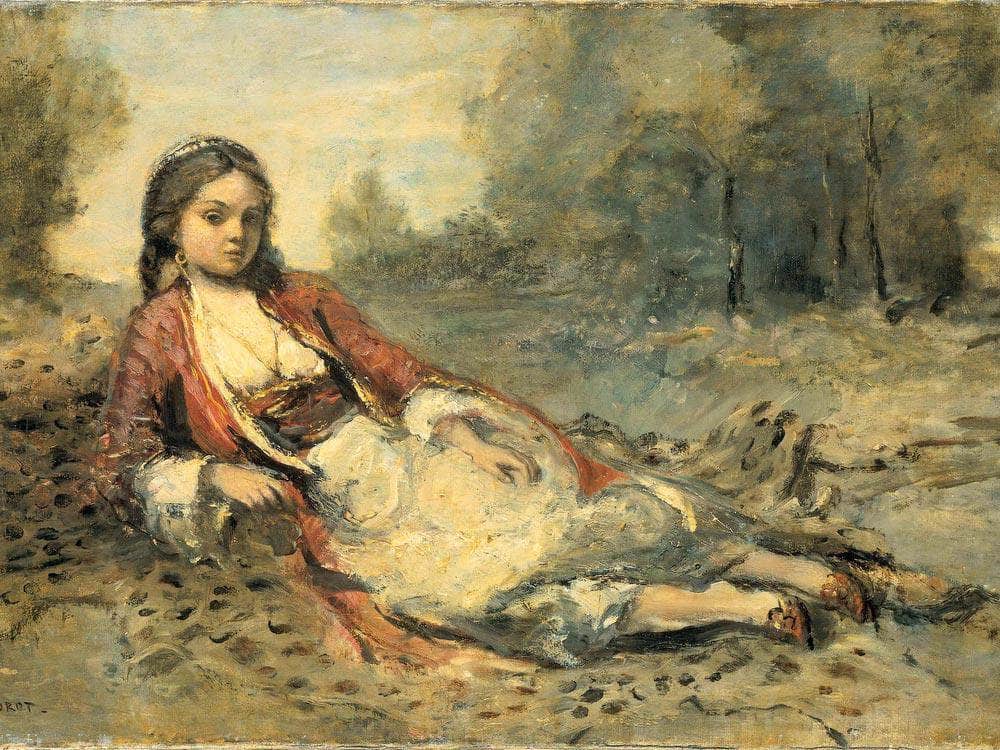 Algerienne By Camille Corot Fine Art Print