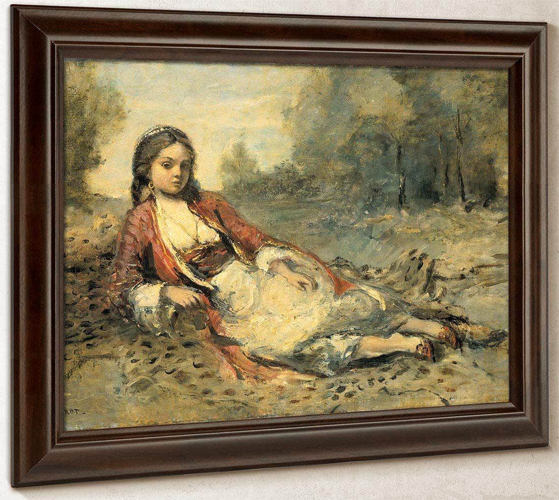 Algerienne By Camille Corot Fine Art Print