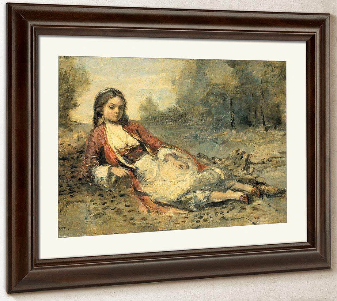 Algerienne By Camille Corot Fine Art Print
