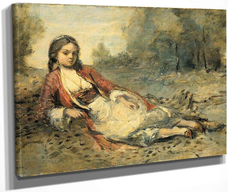 Algerienne By Camille Corot Fine Art Print
